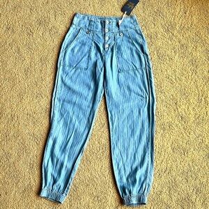 Indigo Rein Light Blue Striped Pants